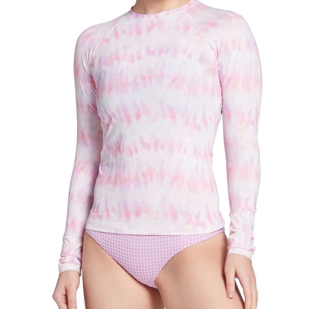 Billabong Pink Rashguard, Size Large
